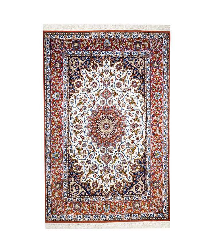 فرش ذرع ونیم اصفهان کد ru2107