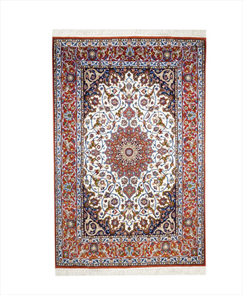 فرش ذرع ونیم اصفهان کد ru2107